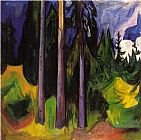 Edvard Munch Forest painting